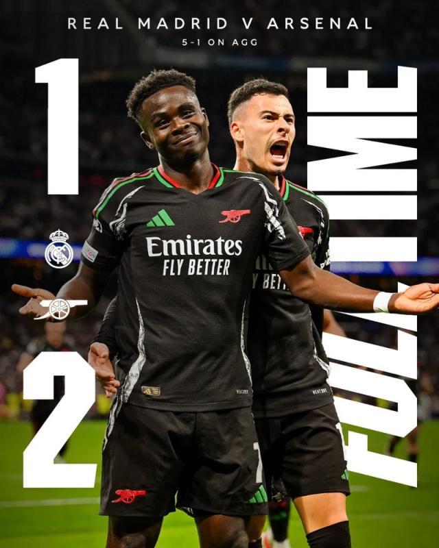 开云体育下载-【欧冠】萨卡马丁内利破门，阿森纳总分5比1双杀皇马